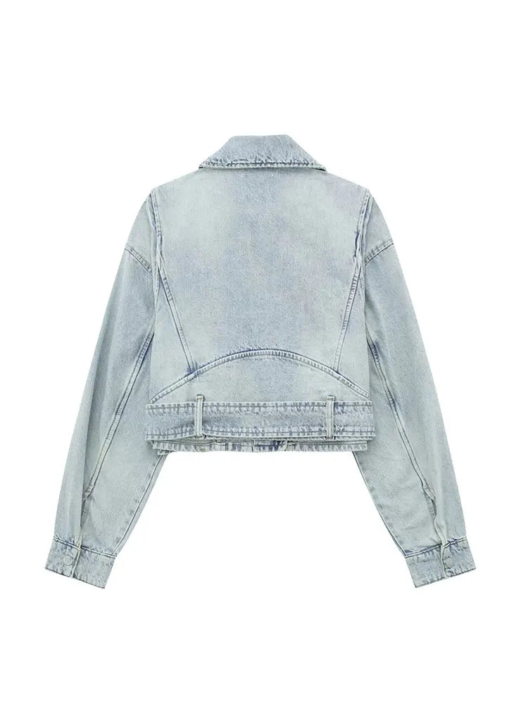 Veste panier denim chic